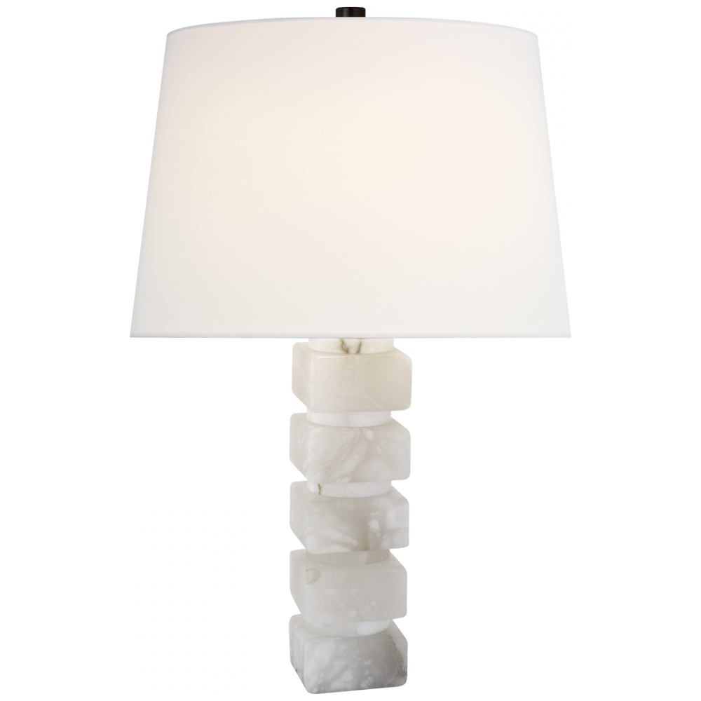 Square Chunky Stacked Table Lamp