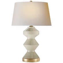 Visual Comfort & Co. Signature Collection CHA 8666ICO-NP - Weller Zig-Zag Table Lamp