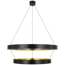Visual Comfort & Co. Signature Collection CHC 1618BZ - Connery 40" Two-Tier Ring Chandelier