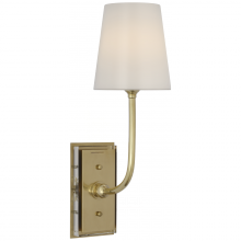 Visual Comfort & Co. Signature Collection TOB 2189HAB-WG-CL - Hulton 17" Cordless Single Sconce