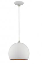 Livex Lighting 41181-03 - 1 Lt White Mini Pendant