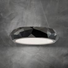  BPD30230-BS - Mosaic 30in LED 3000K/3500K/4000K 120V-277V Pendant in Black Polished Stainless Steel with Clear R