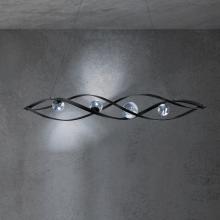  BPD50257-BK - Slipstream 56in LED 3000K/3500K/4000K 120V-277V Pendant in Black with Optic Haze Quartz