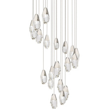 Schonbek Beyond BPD20221OH-PN - Martini 21 Light 120-277V Multi-Light Pendant (Round Canopy) in Polished Nickel with Clear Optic C