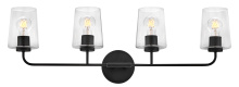 Lark Canada 853454BK-CL - Large Four Light Vanity