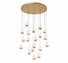 Lib & Co. CA 10205-030 - Baveno, 19 Light Round LED Chandelier, Painted Antique Brass
