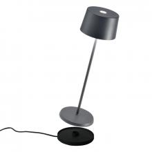Zafferano America LD0850N4 - Olivia Pro Table Lamp - Dark Grey