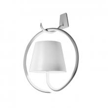 Zafferano America LD0289B4 - Poldina Wall Lamp w Bracket - White