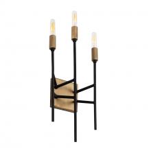  314W03HGCB - Bodie 3-Lt ADA Sconce - Havana Gold/Carbon