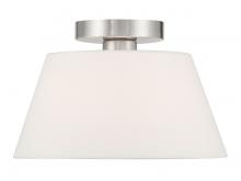 Savoy House Meridian CA M60077BN - 1-Light Ceiling Light in Brushed Nickel