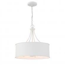 Savoy House Meridian CA M7040BQW - 4-Light Pendant in Bisque White