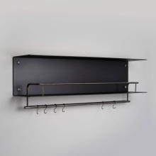 Buster and Punch USV-531925 - KITCHEN SHELF / HANGER / BLACK / GUN METAL