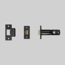 Buster and Punch NLL-09196 - TUBULAR LATCH / DOOR KNOB / PASSAGE / SMOKED BRONZE -  3-3/4"