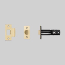 Buster and Punch NLL-05171 - TUBULAR LATCH / DOOR HANDLE / PASSAGE / BRASS - 2-3/8"