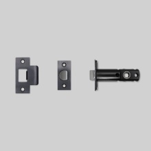 Buster and Punch NLL-352222 - TUBULAR LATCH / DOOR KNOB / PASSAGE / GUN METAL -  3-3/4"