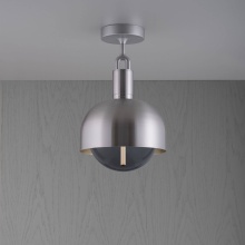 Buster and Punch NFC-853210 - FORKED CEILING / LINEAR / SHADE / GLOBE / SMOKED / MEDIUM / STEEL