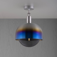Buster and Punch NFC-893232 - FORKED CEILING / LINEAR / SHADE / GLOBE / SMOKED / LARGE / BURNT STEEL