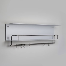 Buster and Punch USV-651929 - KITCHEN SHELF / HANGER / STONE / GUN METAL