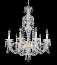 Schonbek 1870 2996-211R - Sterling 9 Light 120V Chandelier in Aurelia with Clear Radiance Crystal