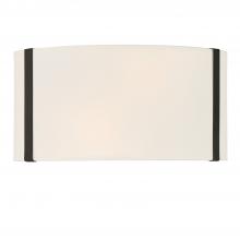 Crystorama FUL-902-BK - Fulton 2 Light Black Sconce