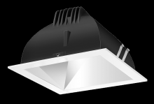 RAB Lighting NDLED4SD-WN-M-W - RECESSED DOWNLIGHTS 12 LUMENS NDLED4SD 4 INCH SQUARE UNIVERSAL DIMMING WALL WASHER BEAM SPREAD 400