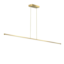 Dainolite ARY-3830LEDHP-AGB - 30W Horizontal Pendant, Aged Brass with White Acrylic Diffuser