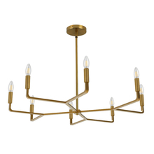 Dainolite CLT-328-AGB - 8 Light Incandescent Chandelier, Aged Brass