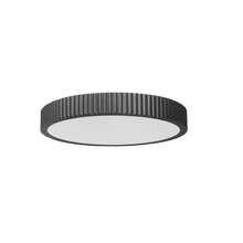 Dainolite NBO-1830LEDFH-MB - 30W LED Flush mount, Matte Black with White Acrylic Diffuser