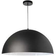 Dainolite OFE-201P-MB - 1 Light Incandescent Large Dome Pendant, Matte Black