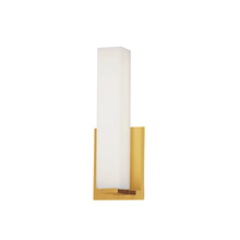 Dainolite VLD-172-10-AGB - 12W Aged Brass Vanity Light w/ White Glass