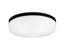  M13003BK - Xenon 3 Lt. LED 14" Flushmount - Black w/ White Lens