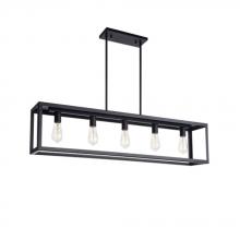  C76005BK - Flare Rectangular Chandelier