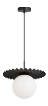 Matteo Lighting C83111BKOP - Modern Ruff Pendant