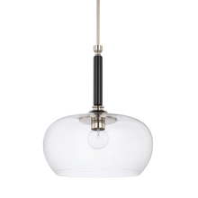  325811BT-438 - 1L Pendant with Black Tie finish and clear glass.