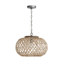 Capital Canada 340811GK - Urban 1LT Large Pendant - Antique Nickel w/ Grey Wash Wood Accents