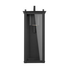  934611BK-GL - 1 Light Outdoor Wall Lantern