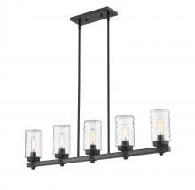 Z-Lite 588-5L-ABB - 5 Light Outdoor Linear Chandelier