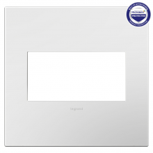  AWP2GWHW10 - Gloss White-on-White, 2-Gang Wall Plate