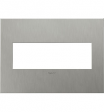  AWC3GBS4 - Brushed Stainless Steel, 3-Gang Wall Plate