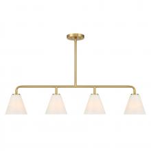 Savoy House Canada 1-4014-4-322 - Blair 4-Light Linear Chandelier in Warm Brass