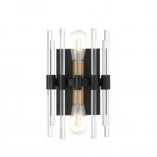 Savoy House Canada 9-1935-2-143 - Santiago 2-Light Wall Sconce in Matte Black with Warm Brass Accents