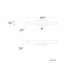 WAC Canada WS-62524-27-AB - Boulevard Bath & Wall Sconce