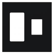  VWP-2RC-BL - VAREO WALLPLATE 2GNG RECEPT/ CONT BLACK