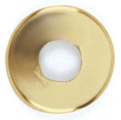 Steel Check Ring; Curled Edge; 1/8 IP Slip; Vacuum Brass Finish; 1-1/4" Diameter