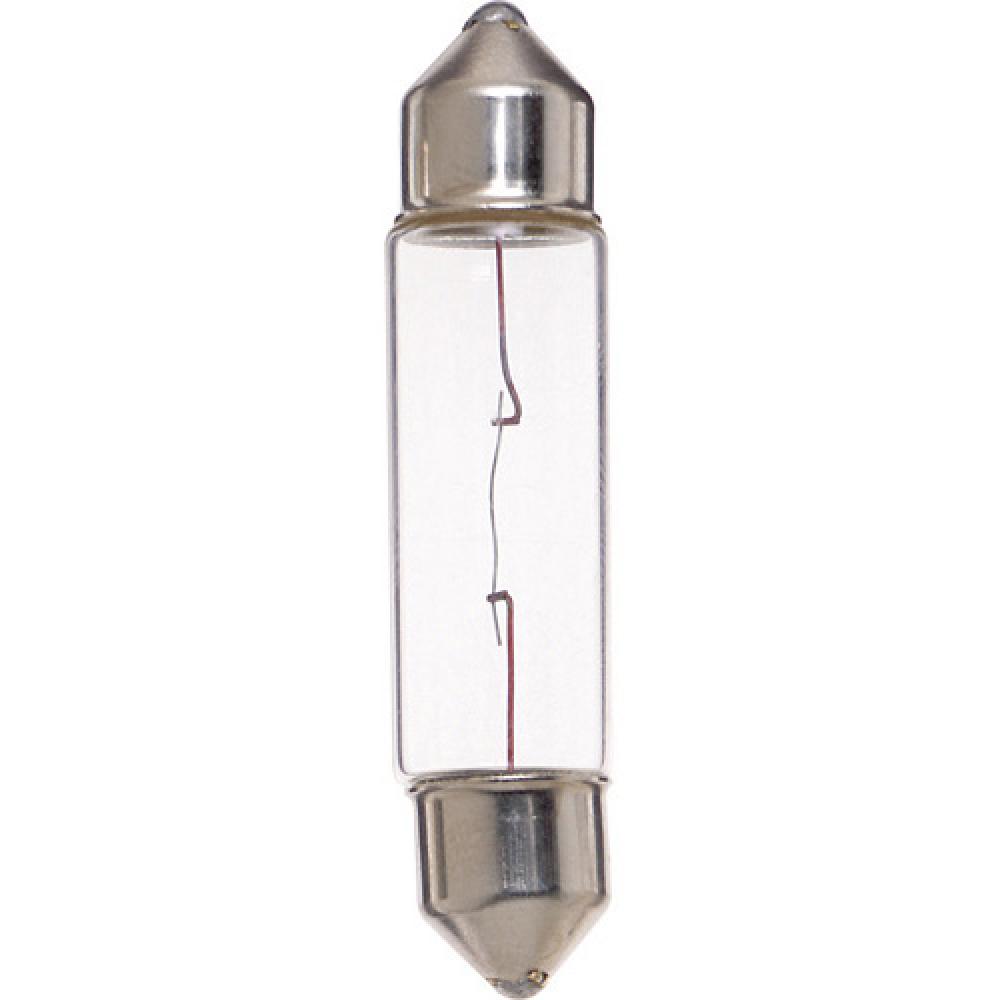 10 Watt miniature; T3 1/4; 10000 Average rated hours; 120 Lumens; Festoon base; 24 Volt