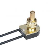 Satco Products Inc. 80/1124 - BRASS FINPUSH ON/OFF SWITCH 6