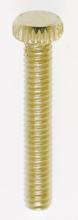  90/031 - Steel Knurled Head Thumb Screw; 8/32; 1" Length; Brass Plated Finish