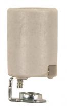 Satco Products Inc. 90/1554 - Intermediate Base Porcelain Socket; Screw Terminals; 1/8 IP; Inside Extrusion; Single Leg;
