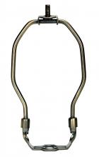 Satco Products Inc. 90/2264 - Heavy Duty Harp; Antique Brass Finish; 6" Height; 1/8 IP Saddle; 1/4-27 Thread; 125 Carton