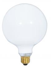  S3002 - 60 Watt G40 Incandescent; Gloss White; 4000 Average rated hours; 550 Lumens; Medium base; 120 Volt